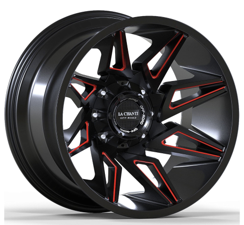 La Chanti LC-OF11 Glanzschwarz Rot 20x12 6x5.3 6x5.5
